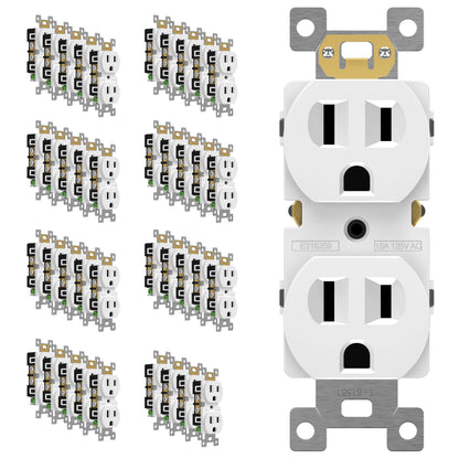 Duplex Receptacle Outlet with Tamper Resistant Design