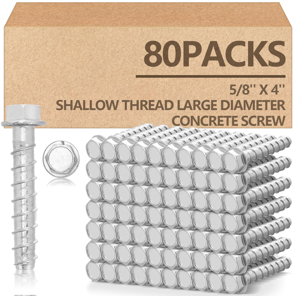 Galvanized Concrete Anchor and Screw Kit