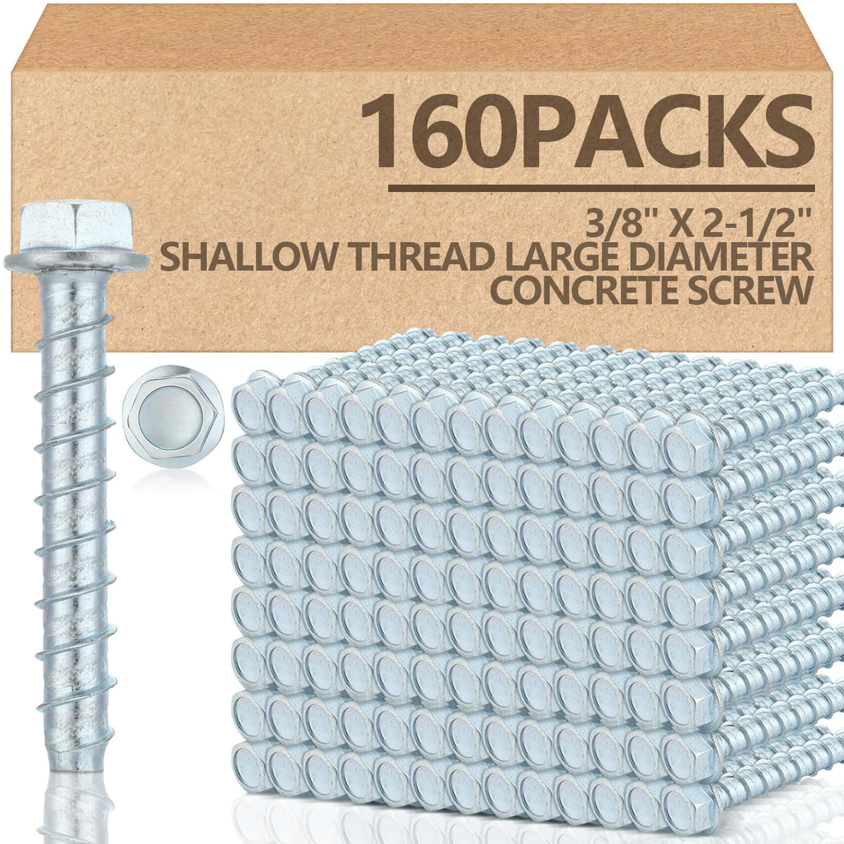 Galvanized Concrete Anchor and Screw Kit