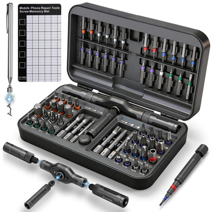 43-in-1 Ratchet Screwdriver Set with Magnetic Bits