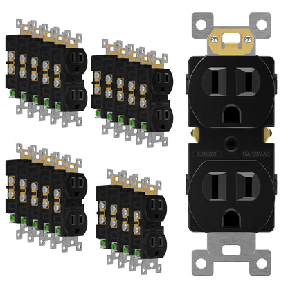 Duplex Receptacle Outlet with Tamper Resistant Design