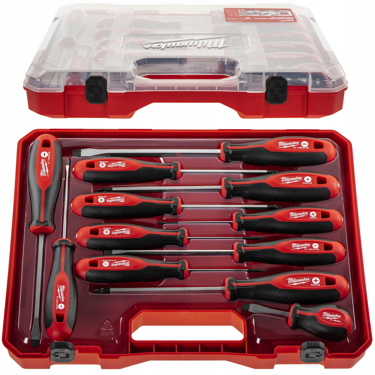 12-Piece Tri-Lobe Screwdriver Set with Comfort Grip