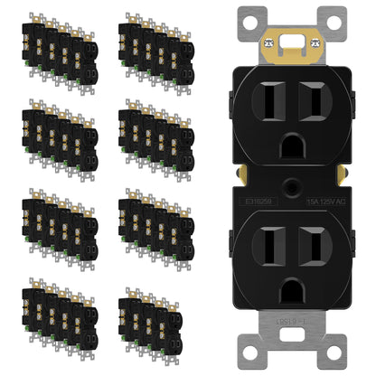 Duplex Receptacle Outlet with Tamper Resistant Design