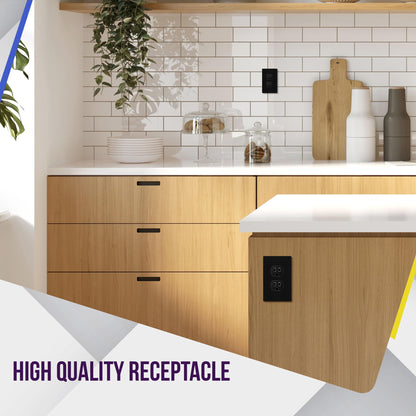 Duplex Receptacle Outlet with Tamper Resistant Design
