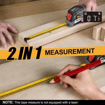16-Foot Digital Tape Measure with Multi-Unit Display