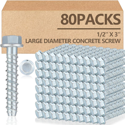 Galvanized Concrete Anchor and Screw Kit