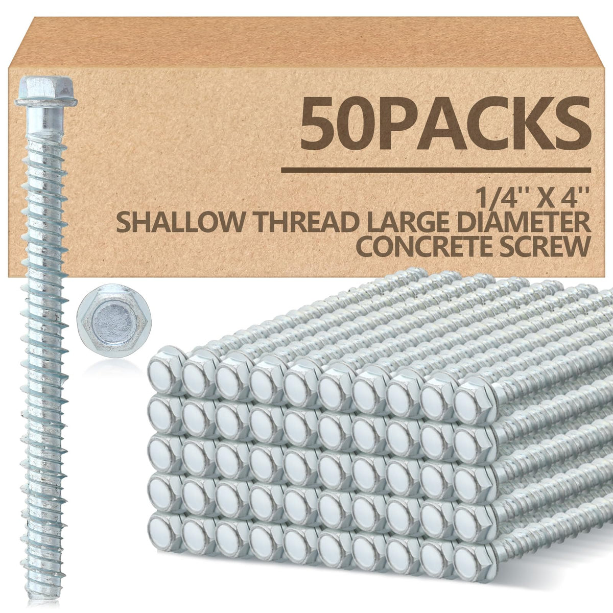 Galvanized Concrete Anchor and Screw Kit