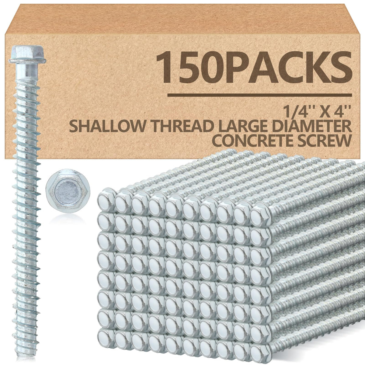 Galvanized Concrete Anchor and Screw Kit