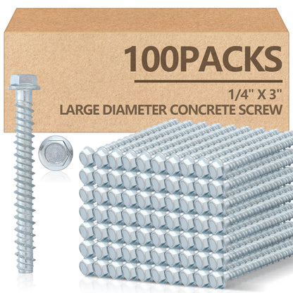 Galvanized Concrete Anchor and Screw Kit