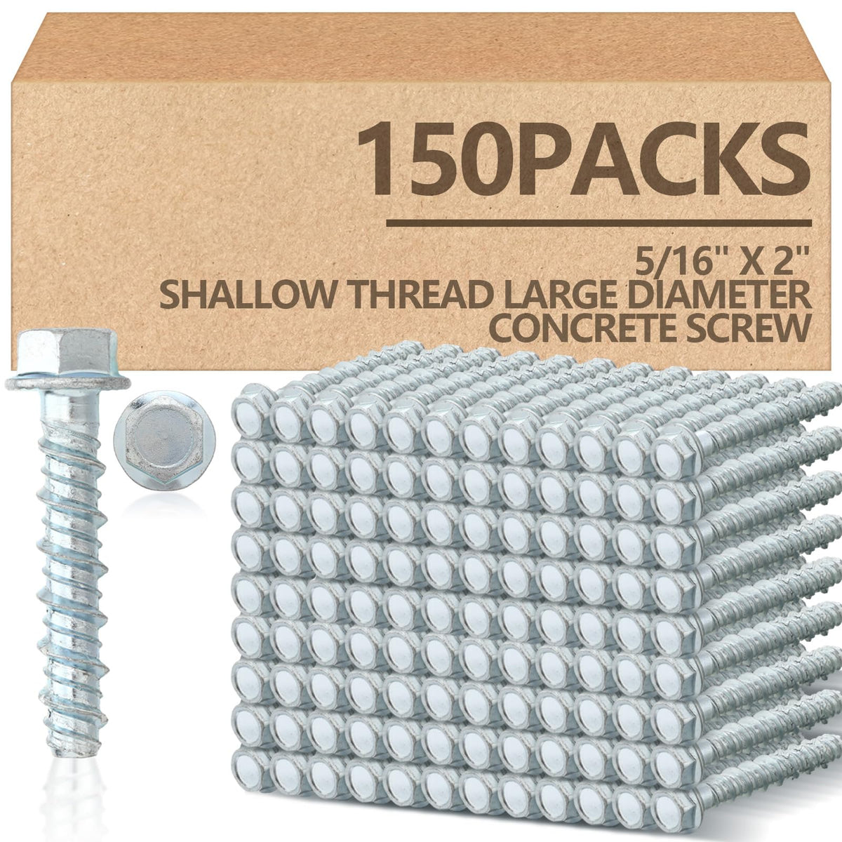 Galvanized Concrete Anchor and Screw Kit