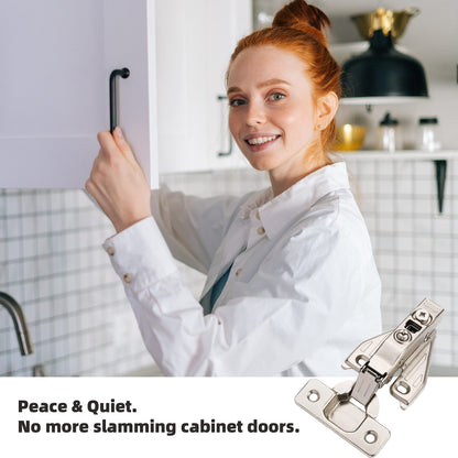 Soft-Close Cabinet Hinges with 3-Way Adjustment