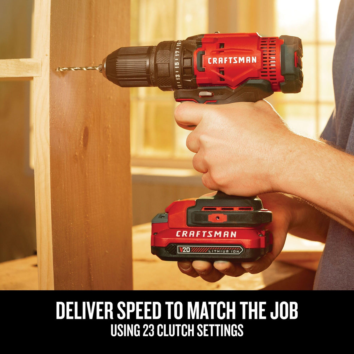 20V Cordless Drill Driver Kit with 1/2-Inch Chuck