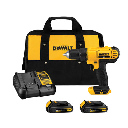 20V Cordless Drill Driver Kit with Compact Design