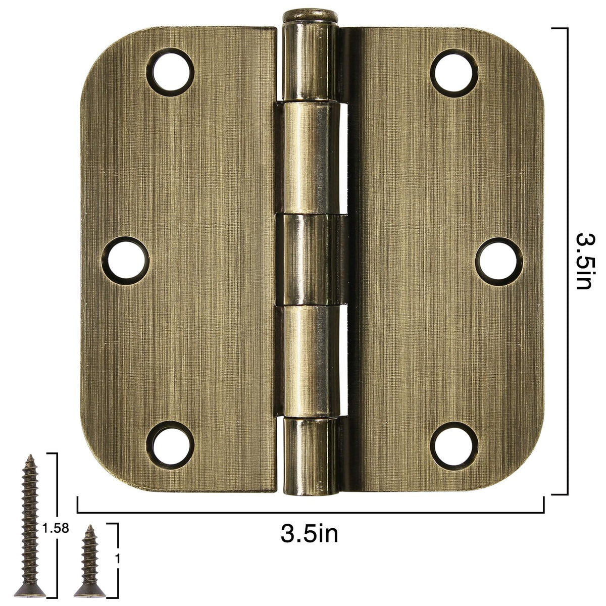 3.5-Inch Ball Bearing Door Hinges with Quiet Motion