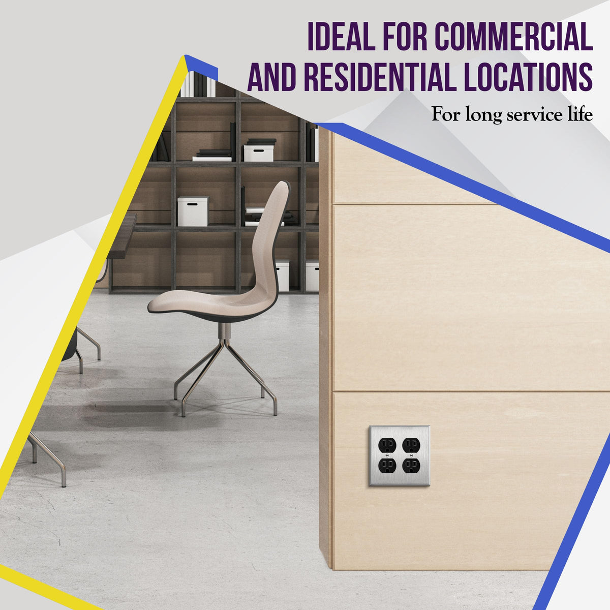 Duplex Receptacle Outlet with Tamper Resistant Design
