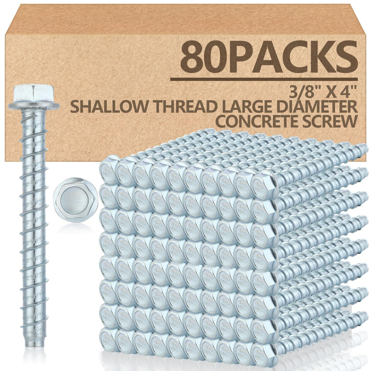 Galvanized Concrete Anchor and Screw Kit