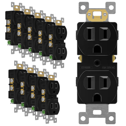 Duplex Receptacle Outlet with Tamper Resistant Design