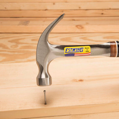 Forged Claw Hammer – One-Piece Steel & Leather Grip
