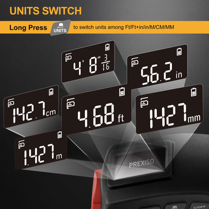 16-Foot Digital Tape Measure with Multi-Unit Display