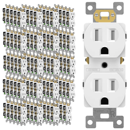 Duplex Receptacle Outlet with Tamper Resistant Design